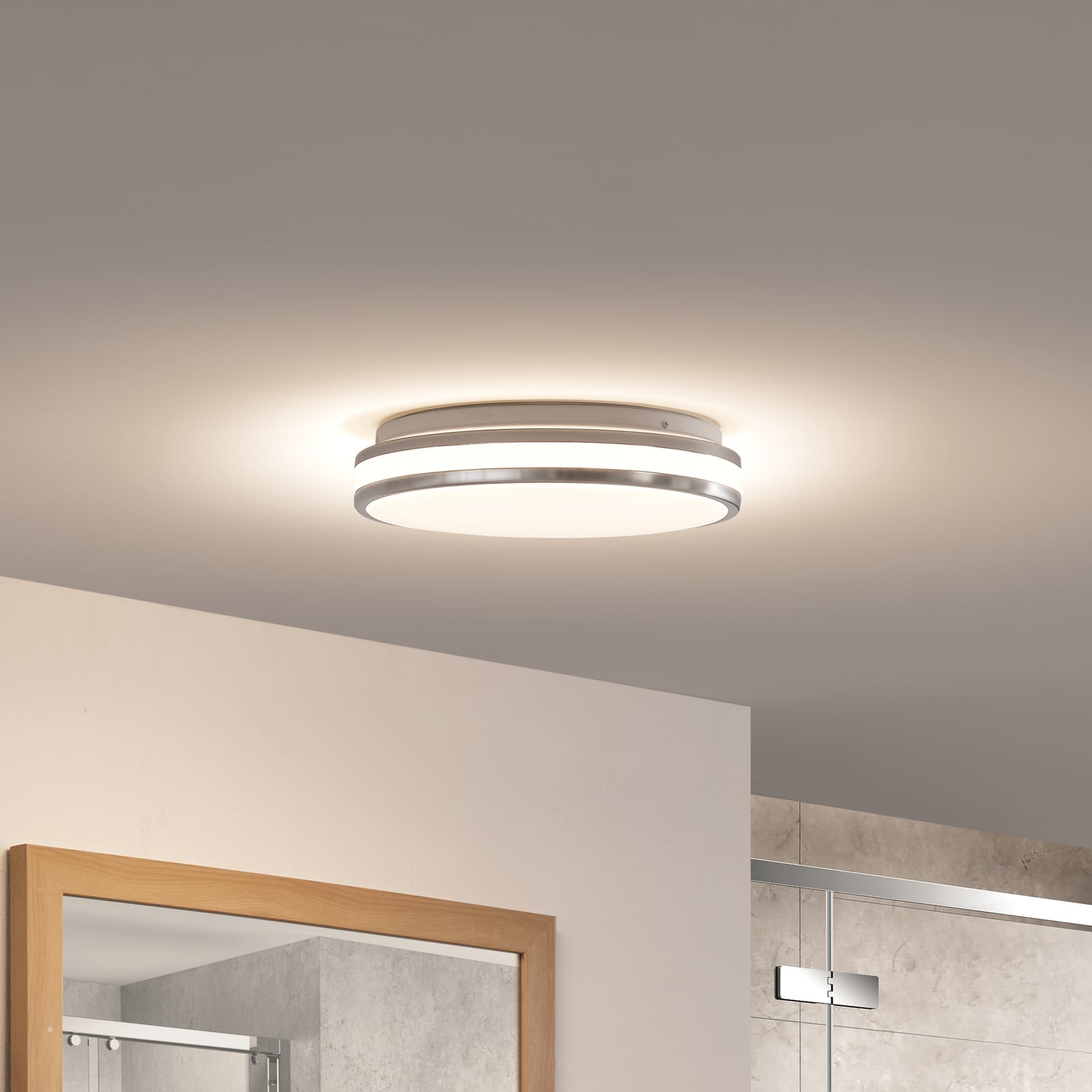LED baderomslampe Sinovu krom teknisk visning
