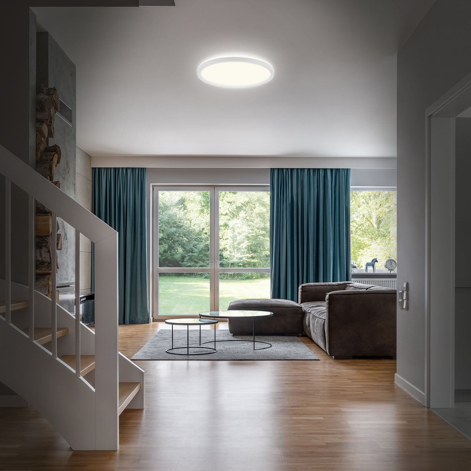 Detalj av LED baderomslampe Slim Drip hvit