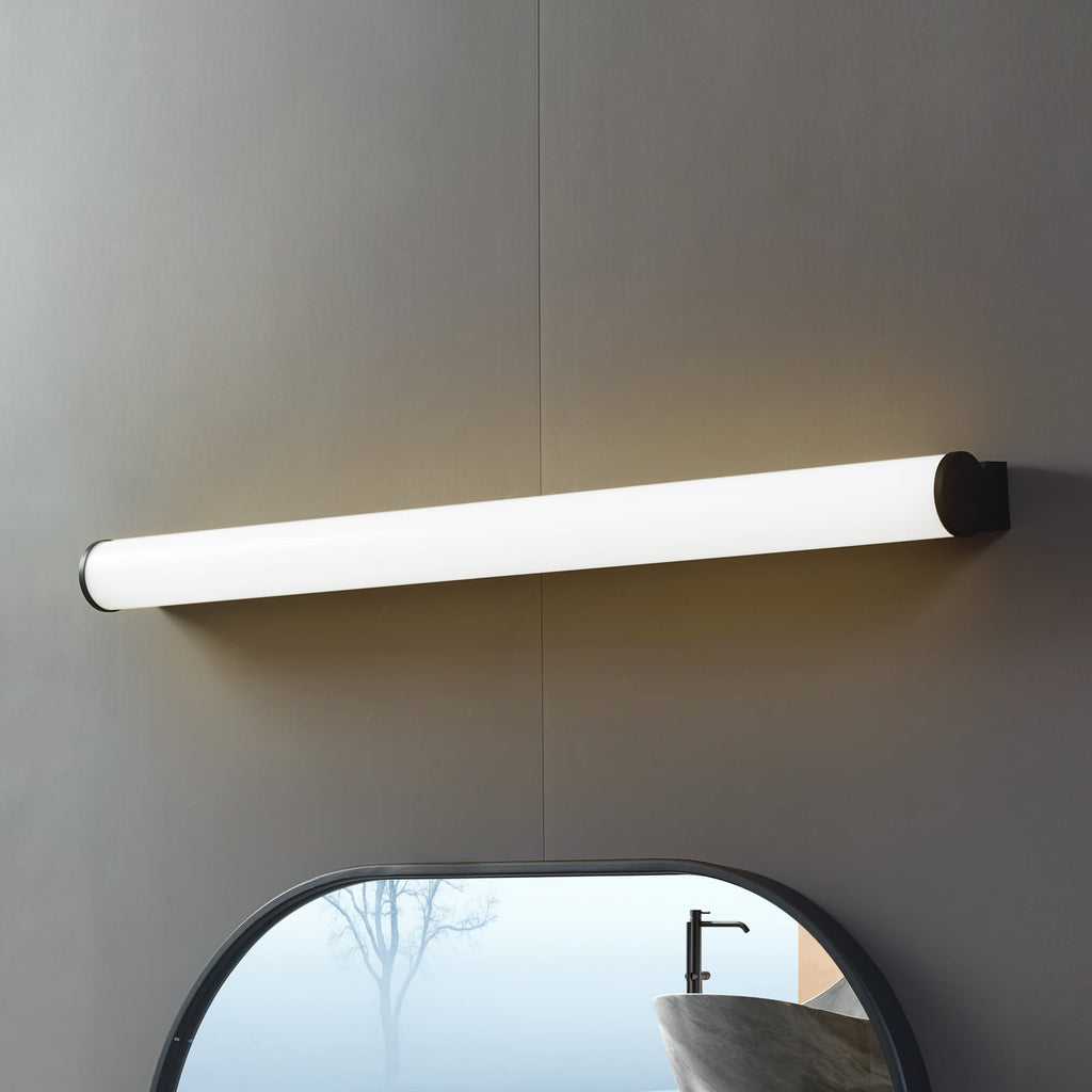 LED baderomslampe Vilmara svart 90 cm IP44 3000K forfra