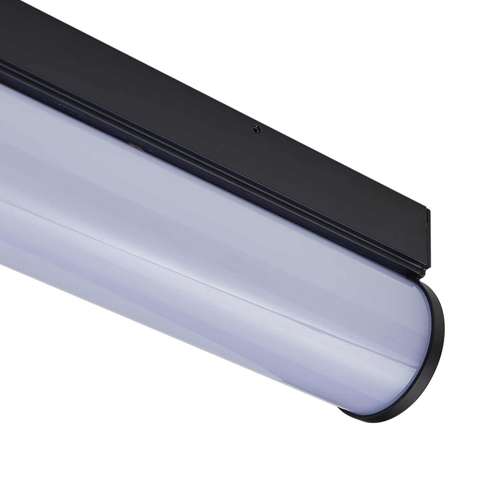LED baderomslampe Vilmara svart 90 cm IP44 3000K sideprofil