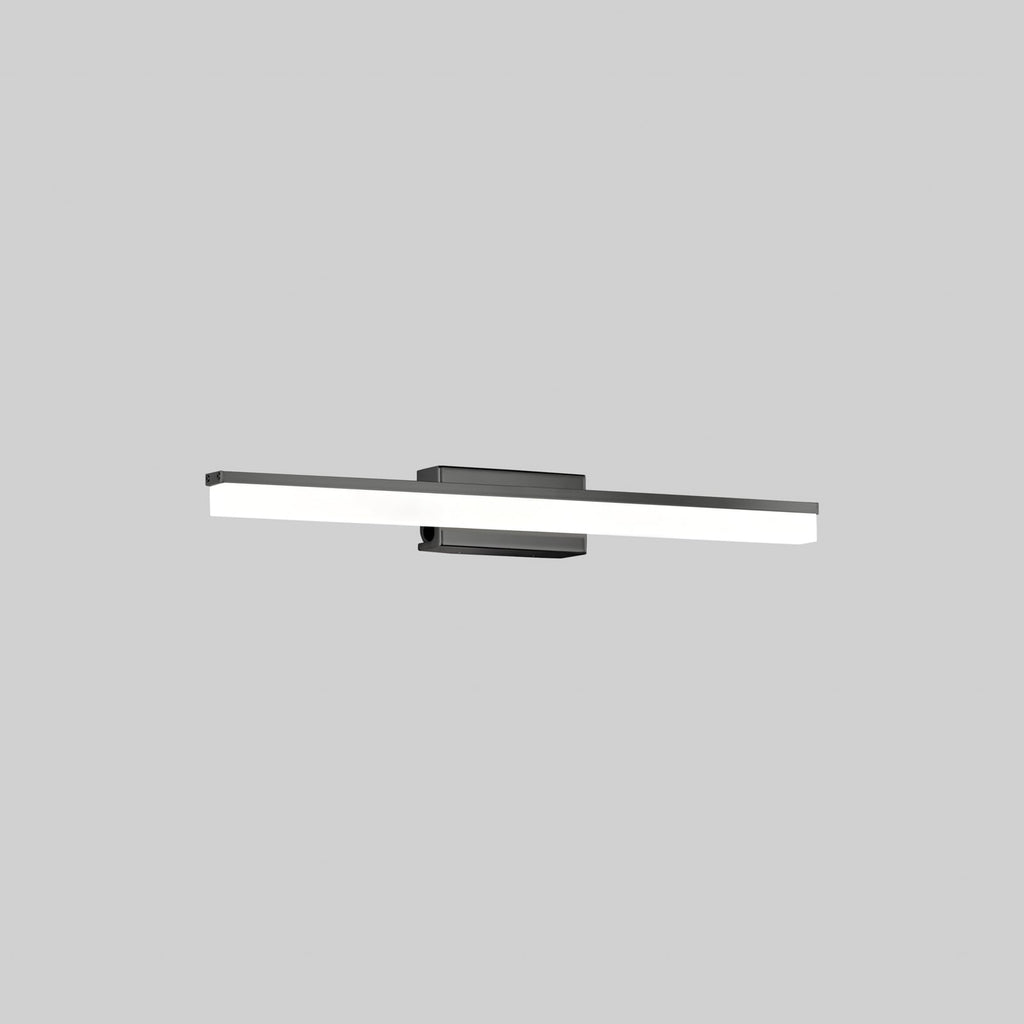 Bakside av LED baderomslampe Wide svart 60 cm IP44 med bryter