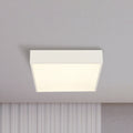 LED baderomslampe Zeus kvadratisk hvit 30x30 cm IP44 forfra