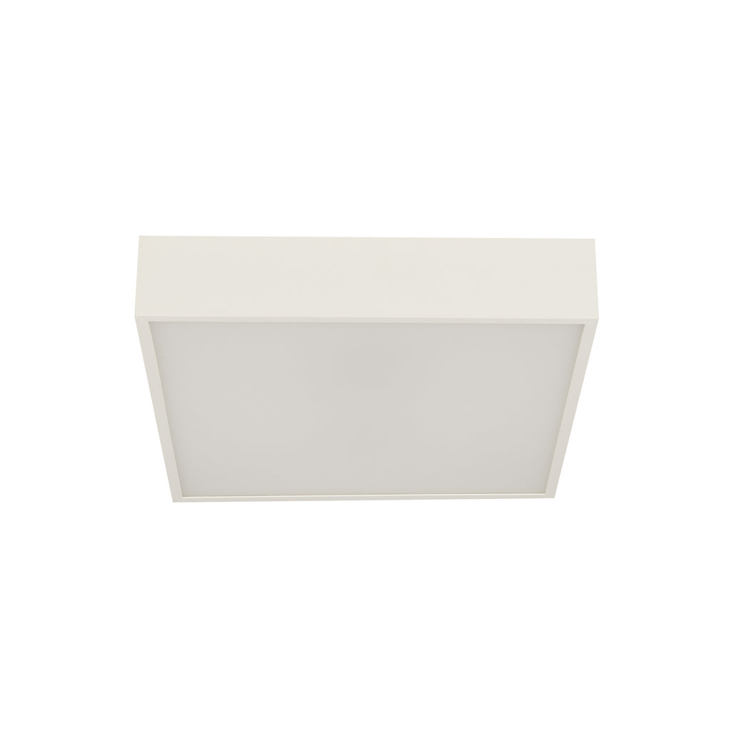 LED baderomslampe Zeus kvadratisk hvit 30x30 cm IP44 montert i baderom