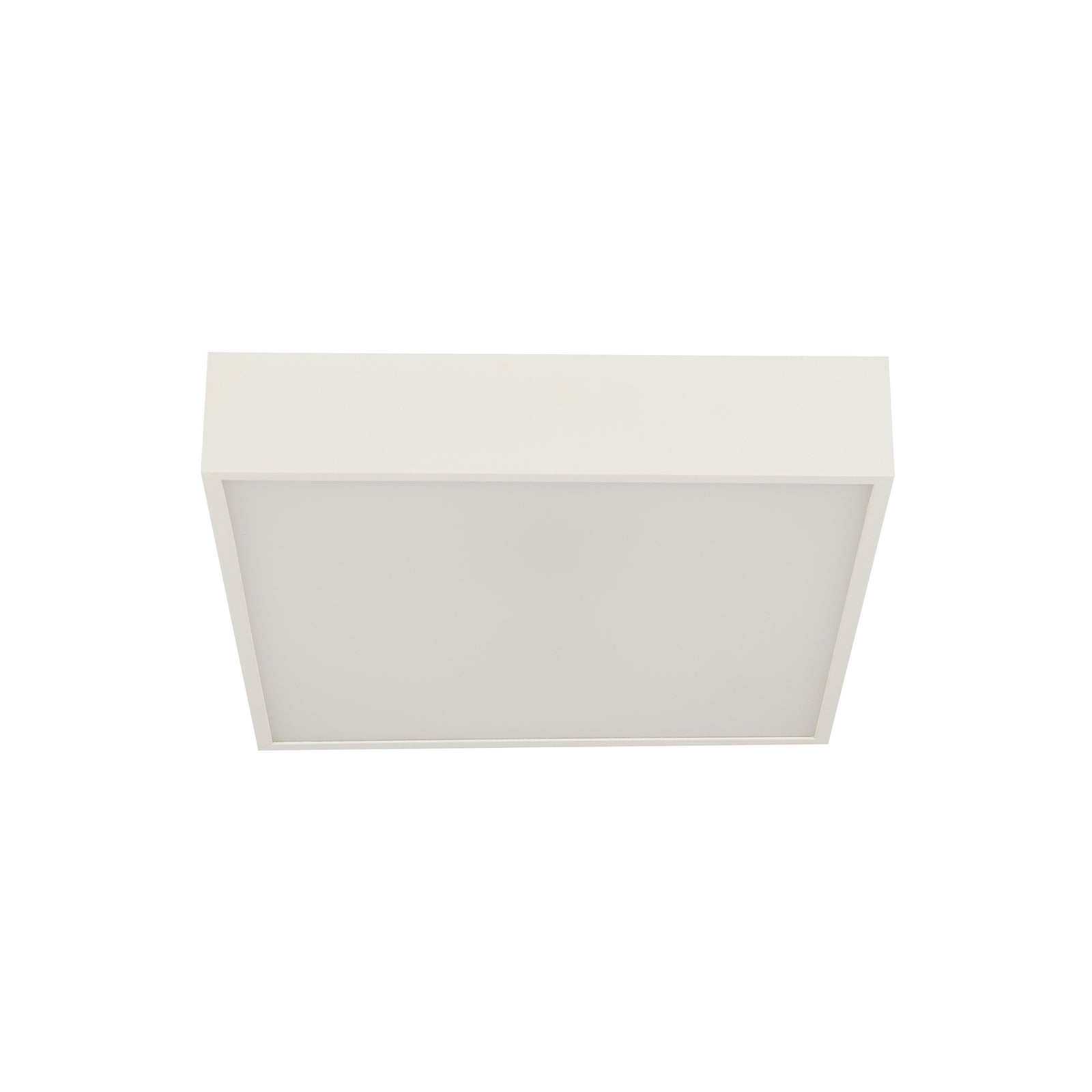 LED baderomslampe Zeus kvadratisk hvit 30x30 cm IP44 montert i baderom