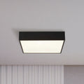 LED baderomslampe Zeus svart 30x30 cm 16W IP44 forfra