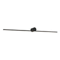 LED baderomsvegglampe aluminium sandsvart 90 cm IP44 Zambelis forfra
