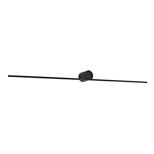 LED baderomsvegglampe aluminium sandsvart 90 cm IP44 Zambelis forfra
