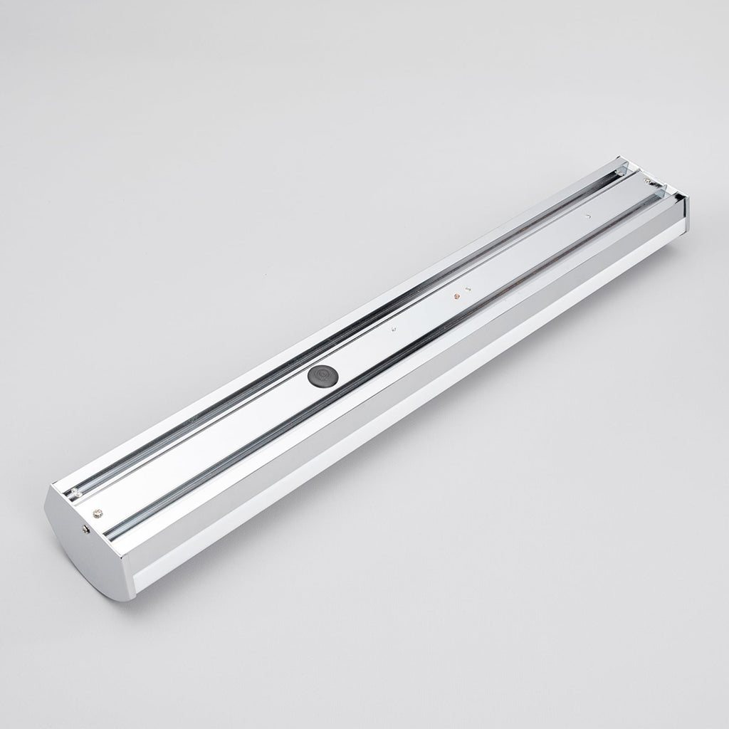 LED baderomsvegglampe Elanur hvit/krom 58 cm på vegg nær speil