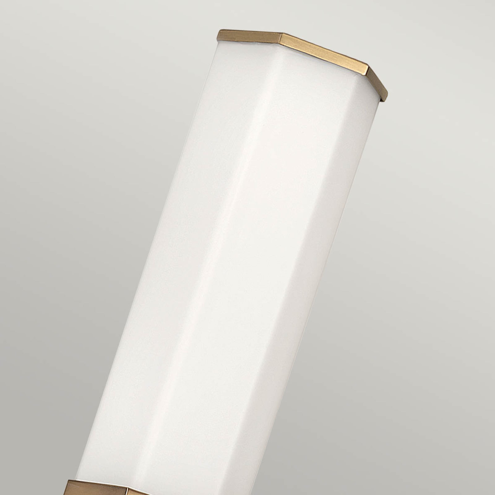 LED baderomsvegglampe Facet Single messing 3000K IP44 bakside