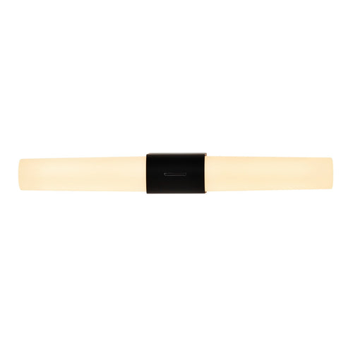 LED baderomsvegglampe Helva Double Basic svart IP44 bakside