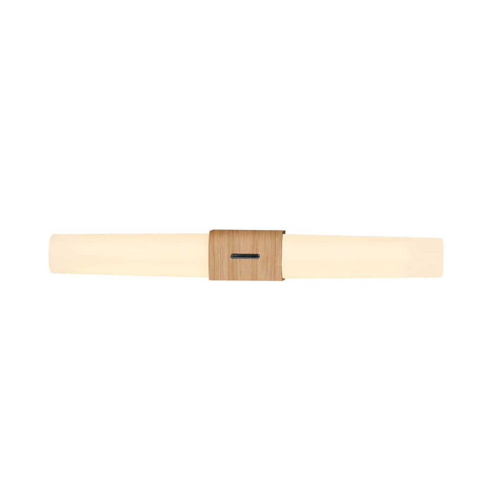 LED baderomsvegglampe Helva Double Basic tredekor IP44 bakside