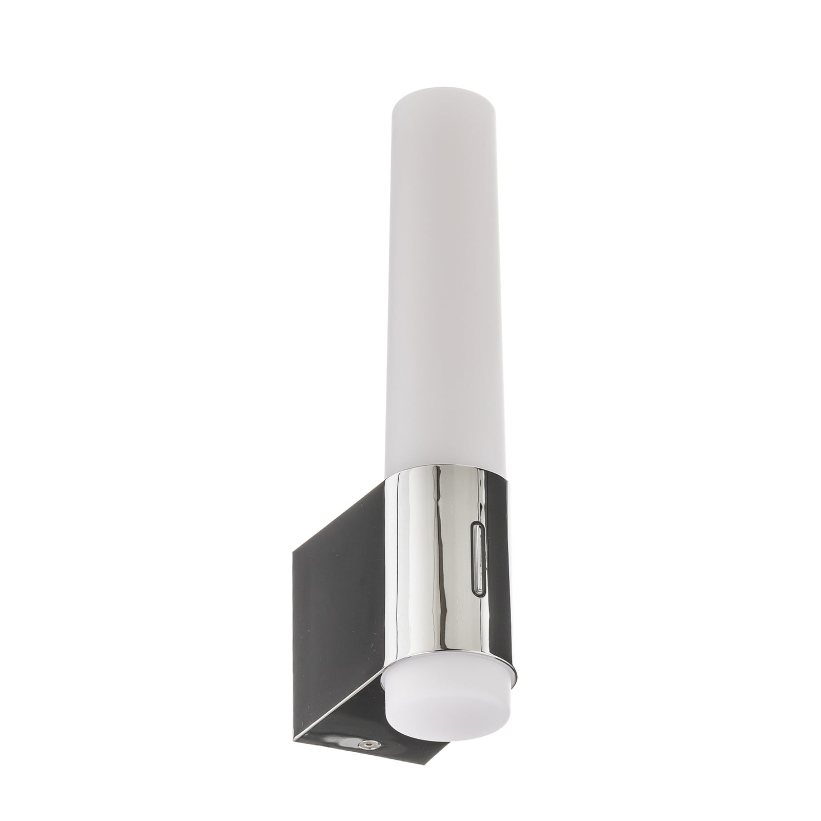 LED baderomsvegglampe Helva Night krom IP44 med bryter montert
