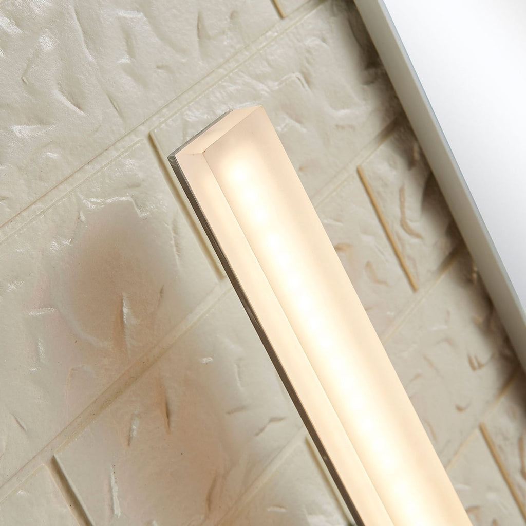 LED baderomsvegglampe Julie krom 32 cm IP44 detalj av diffusor