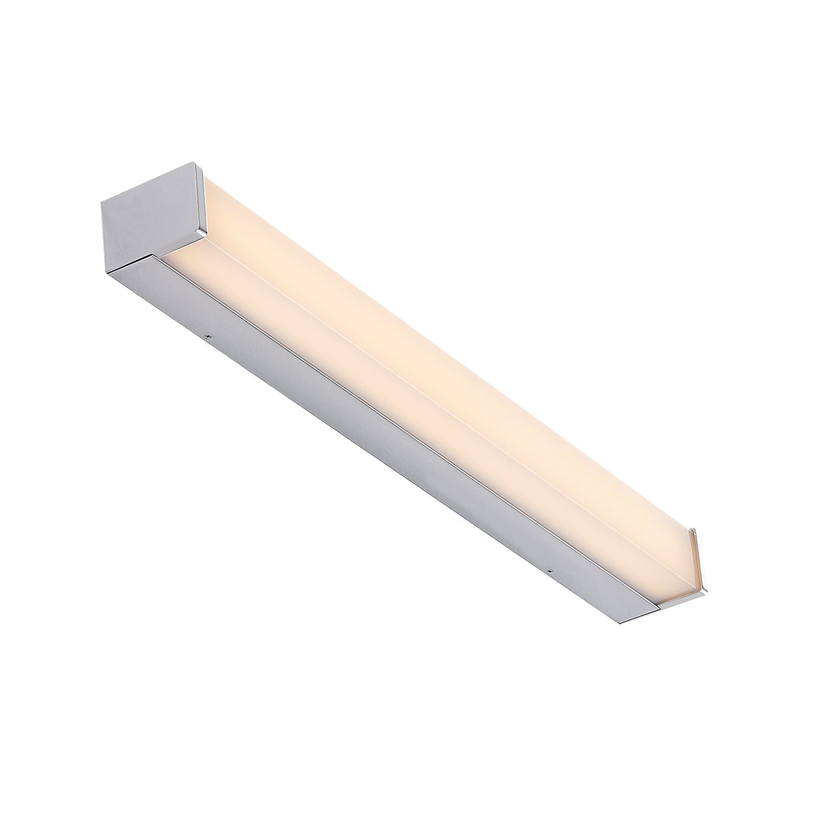 LED baderomsvegglampe Klea 60 cm krom aluminium IP44 detalj