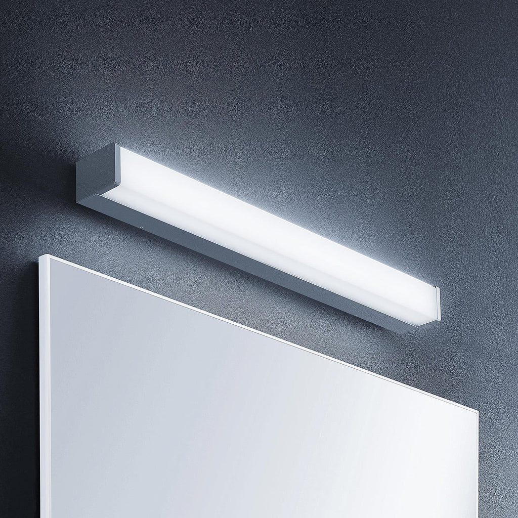 LED baderomsvegglampe Klea 60 cm krom aluminium IP44 forfra