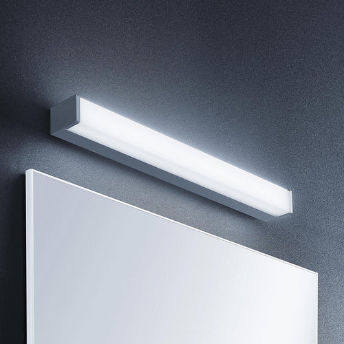 LED baderomsvegglampe Klea 60 cm krom aluminium IP44 forfra