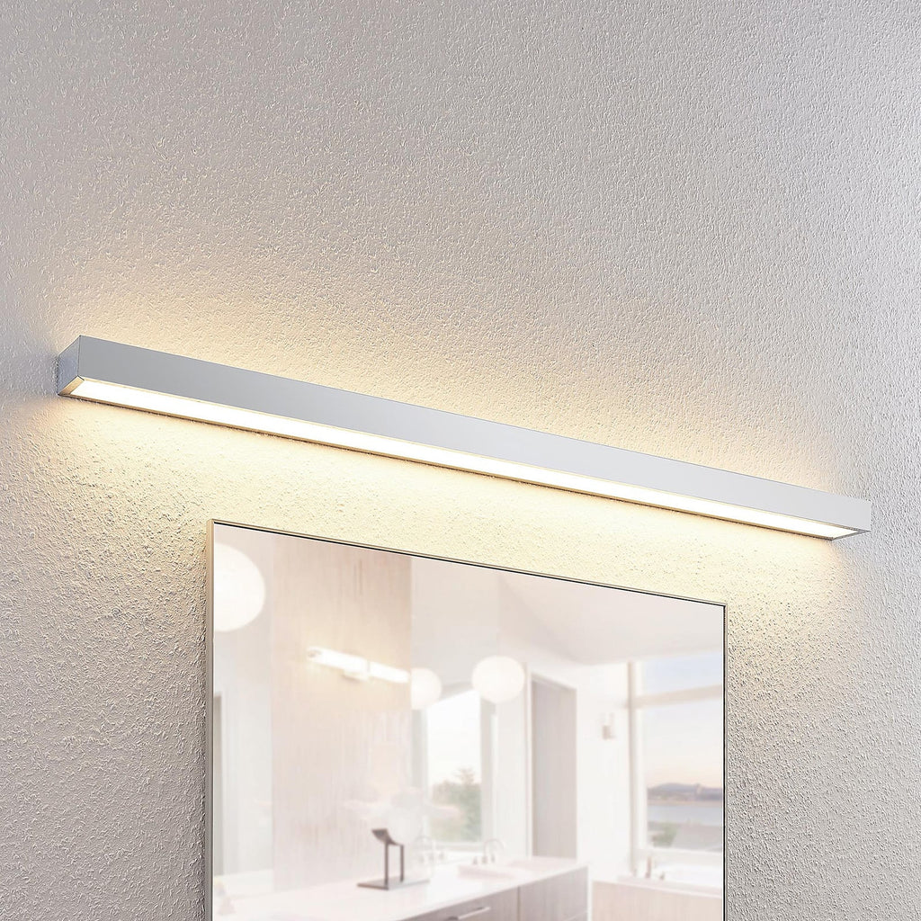 LED baderomsvegglampe Layan 120 cm krom forfra