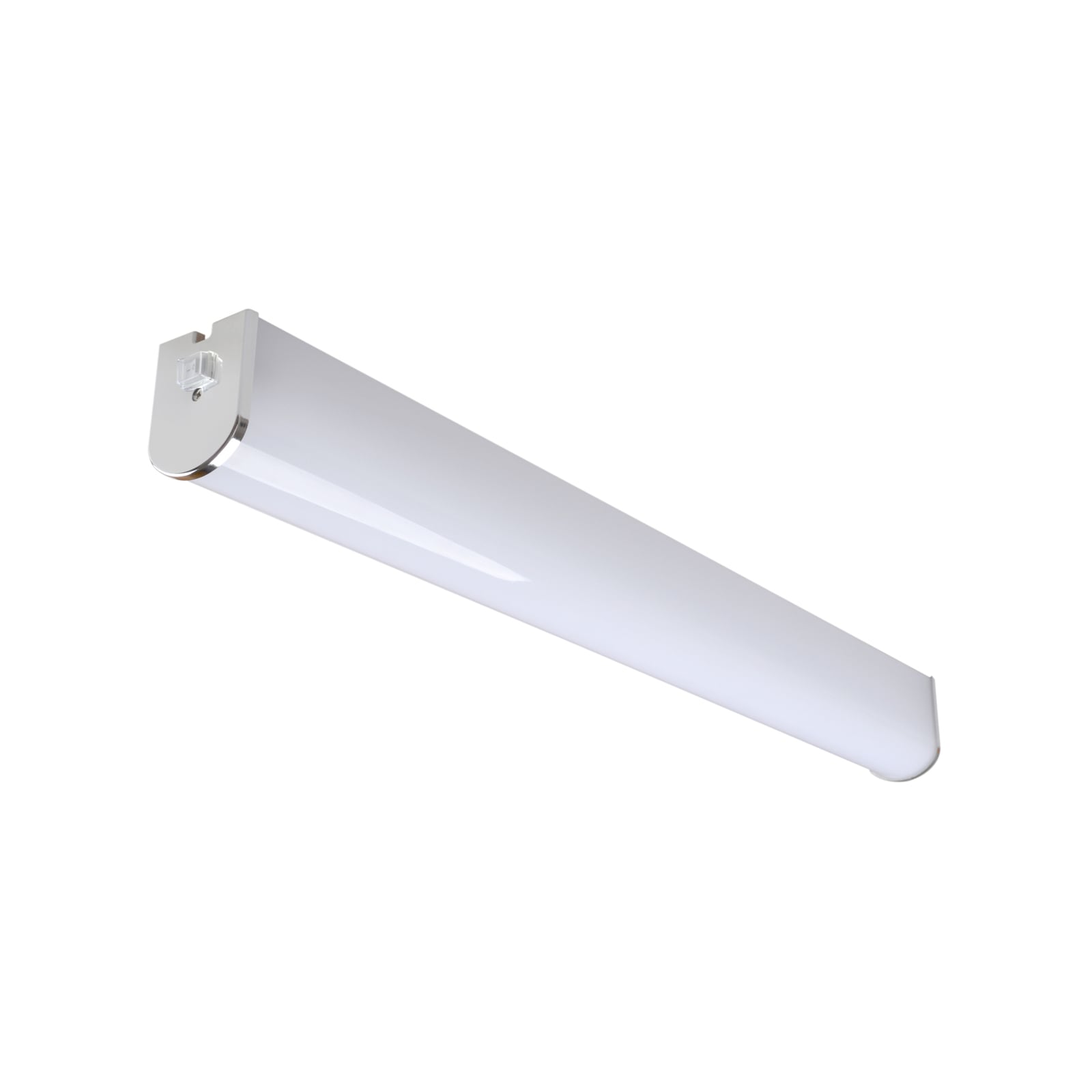 LED baderomsvegglampe Lind krom/hvit forfra
