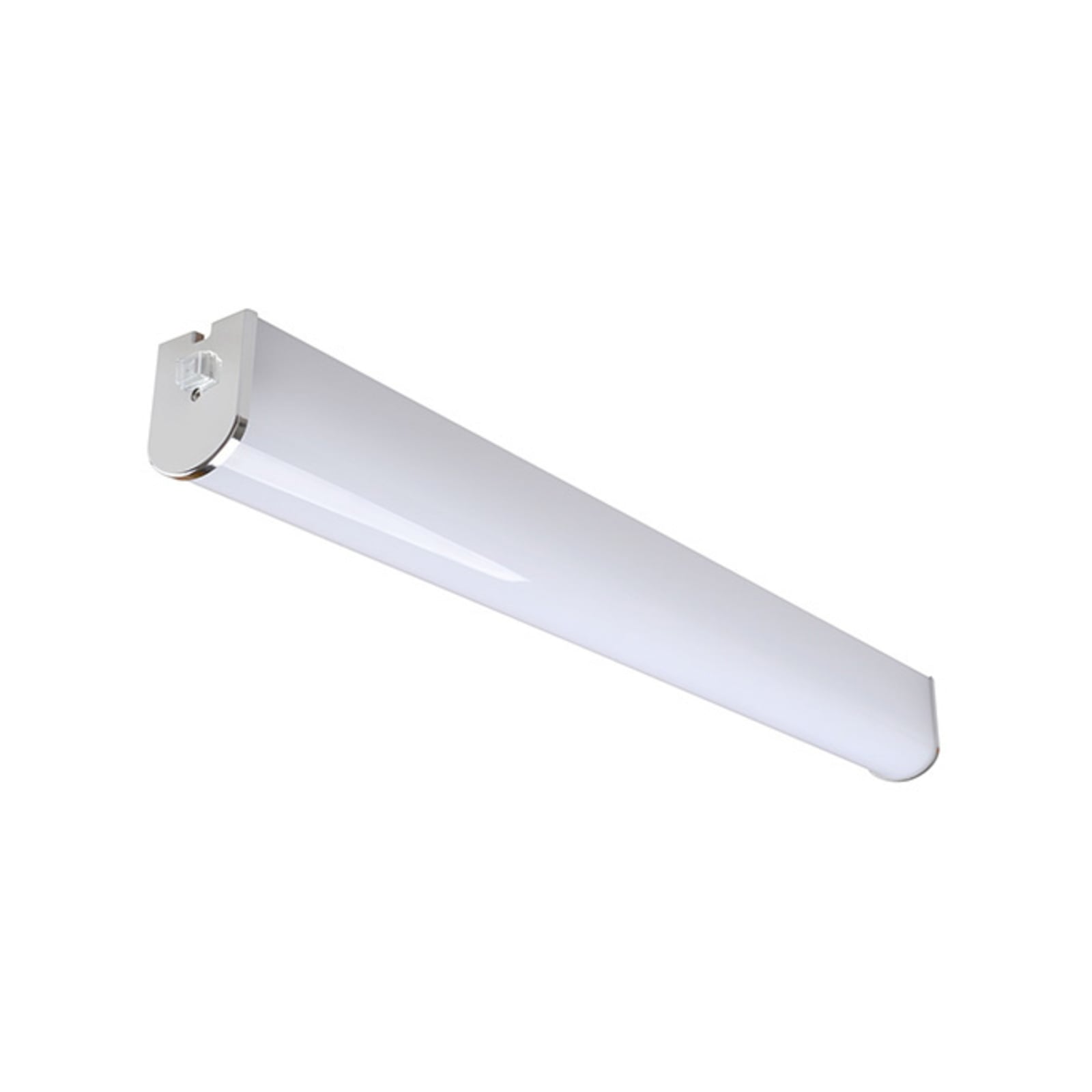 LED baderomsvegglampe Lind krom/hvit montert på vegg