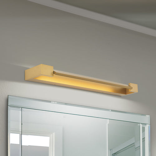 LED baderomsvegglampe Marylin aluminium 60 cm IP44 forfra