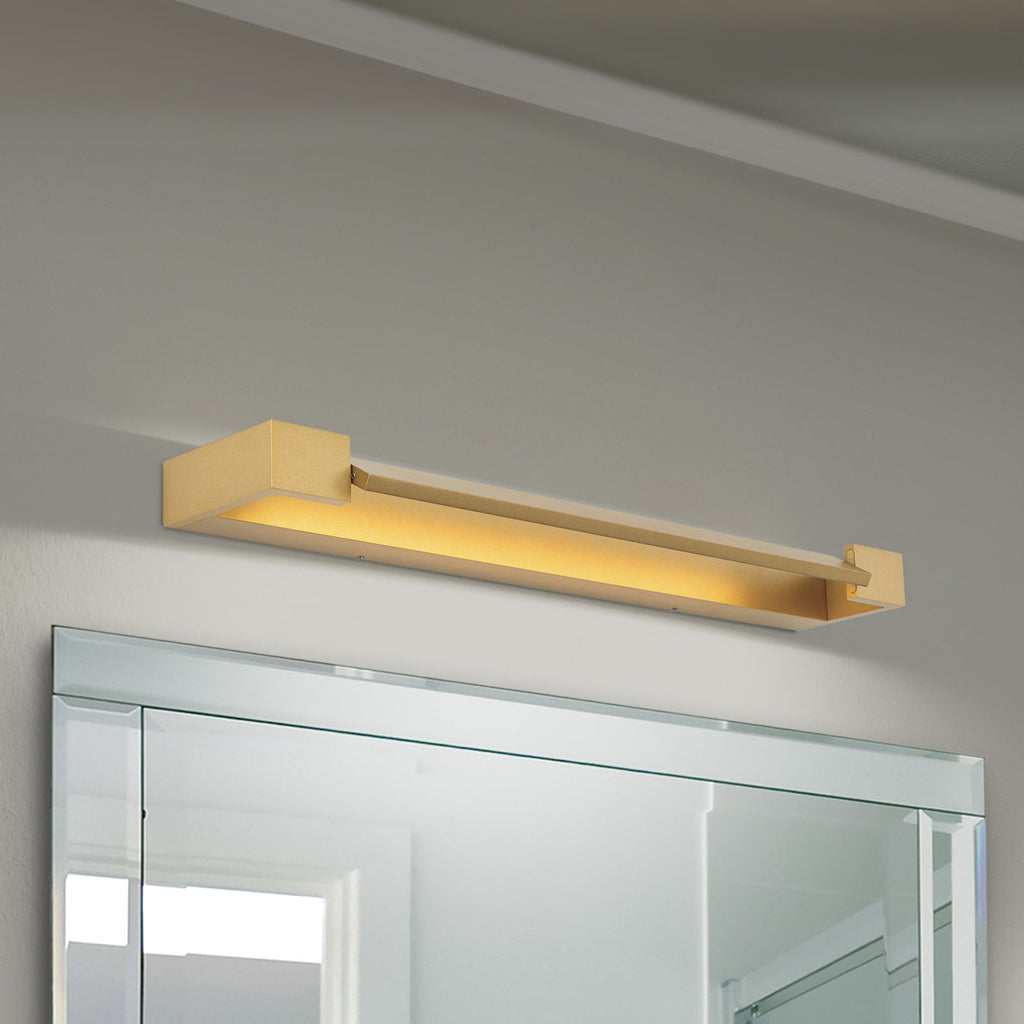 LED baderomsvegglampe Marylin aluminium 60 cm IP44 forfra