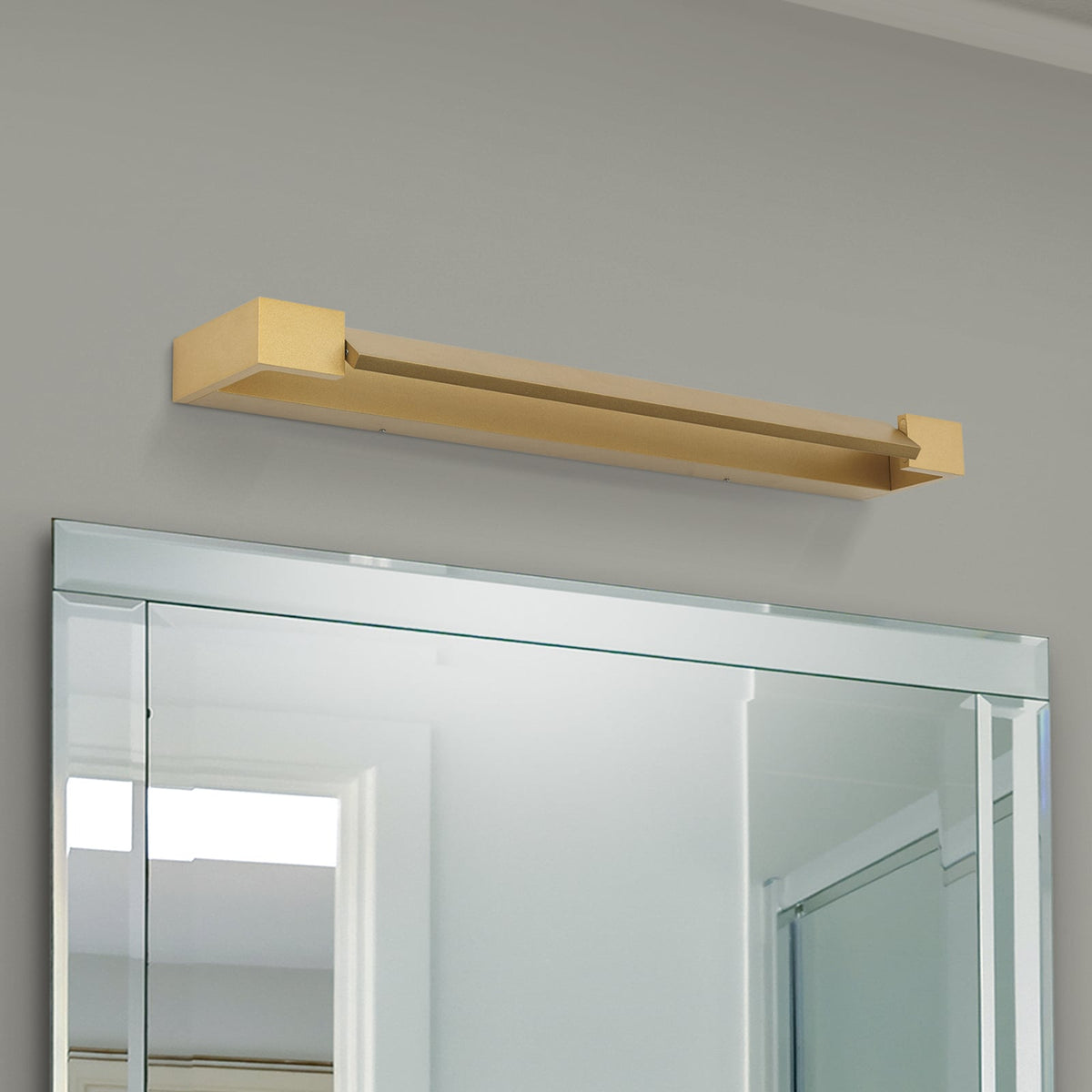 LED baderomsvegglampe Marylin aluminium 60 cm IP44 bakside