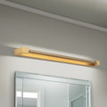 LED baderomsvegglampe Marylin gull aluminium 90 cm IP44 forfra