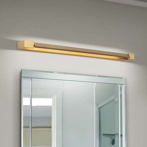 LED baderomsvegglampe Marylin gull aluminium 90 cm IP44 bakside