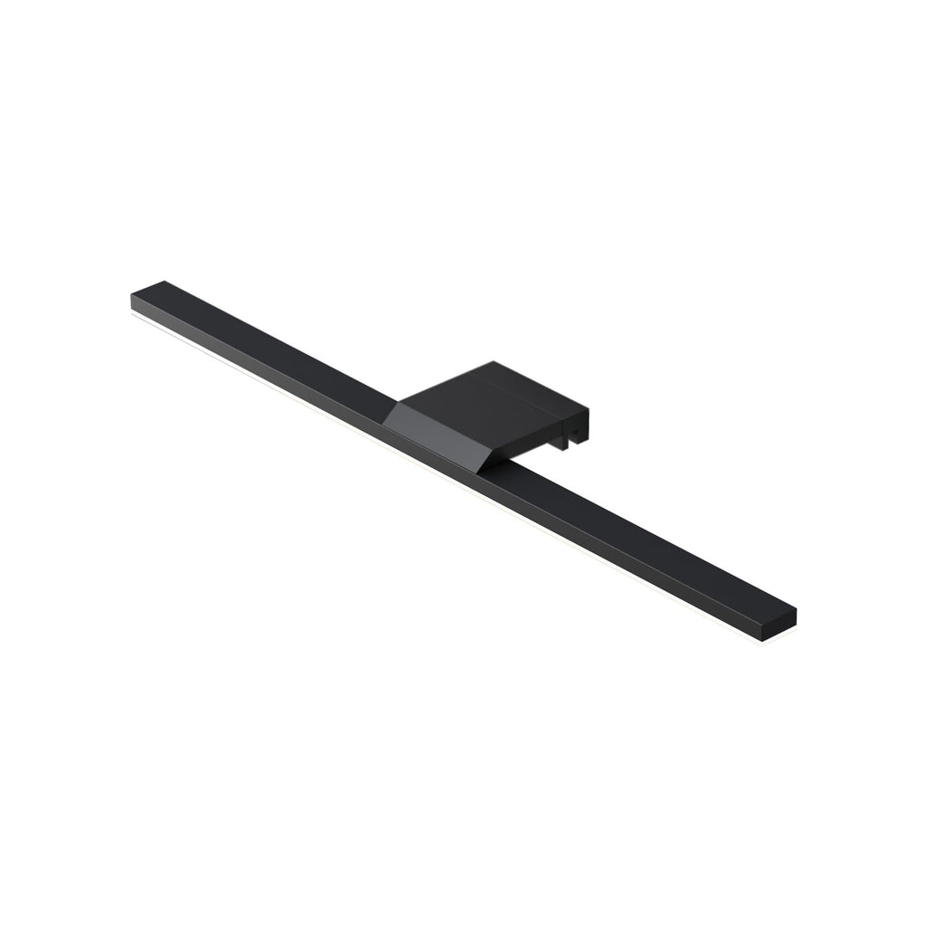 LED baderomsvegglampe Modena svart 40 cm 4000K IP44 nærbilde av lyskilde