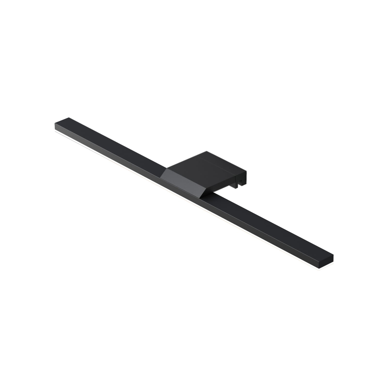 LED baderomsvegglampe Modena svart 40 cm 4000K IP44 nærbilde av lyskilde