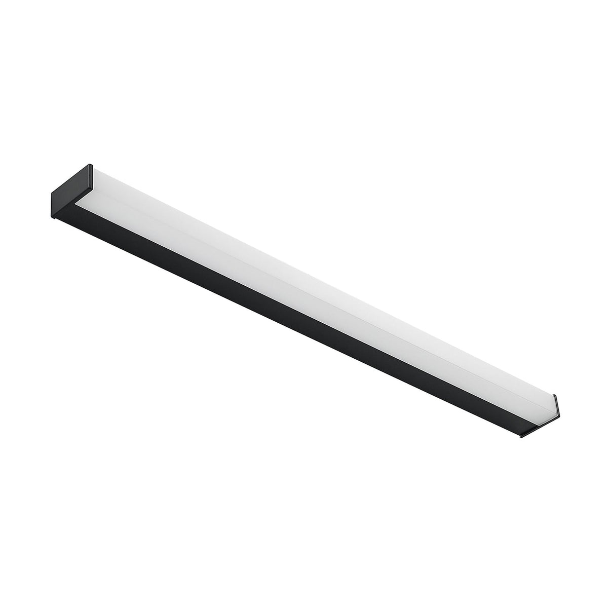 Nærbilde av LED baderomsvegglampe Ulisan svart 89 cm IP44