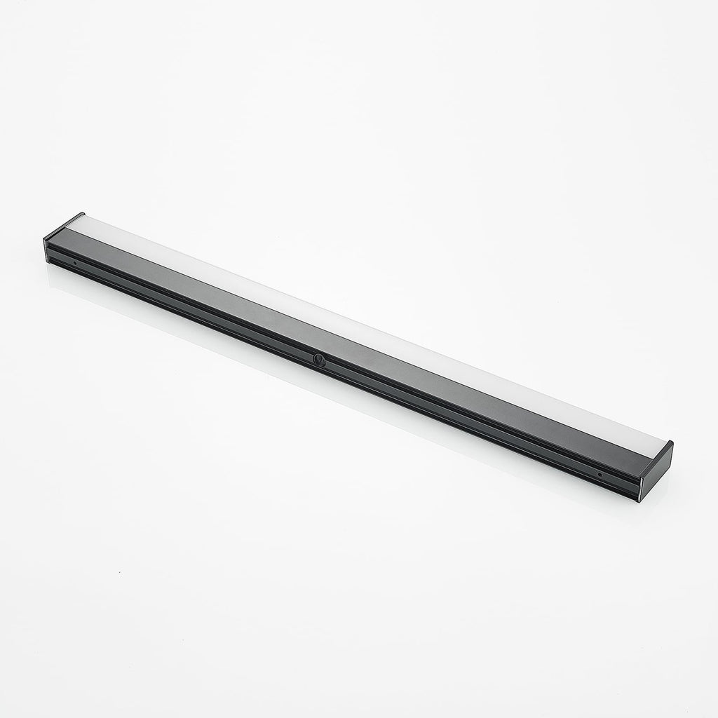 LED baderomsvegglampe Ulisan svart 89 cm IP44 - Lindby