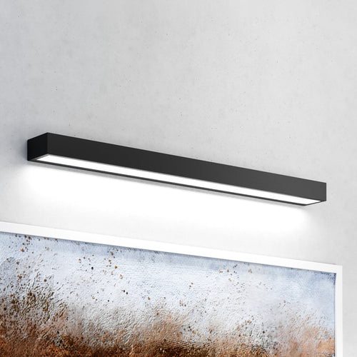 LED baderomsvegglampe Vola svart 80 cm forfra