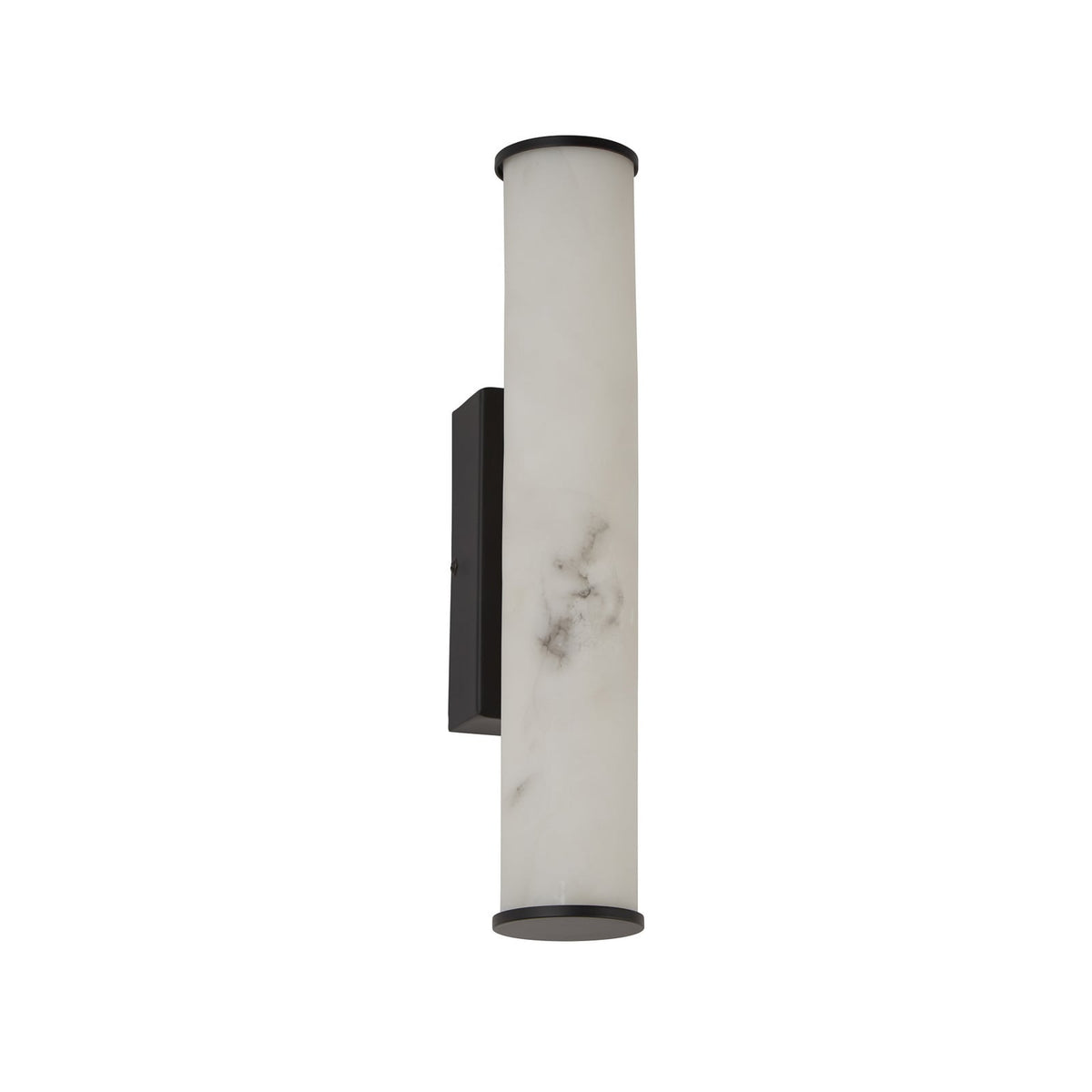 LED baderomsvegglampe Wales svart marmorert bakside