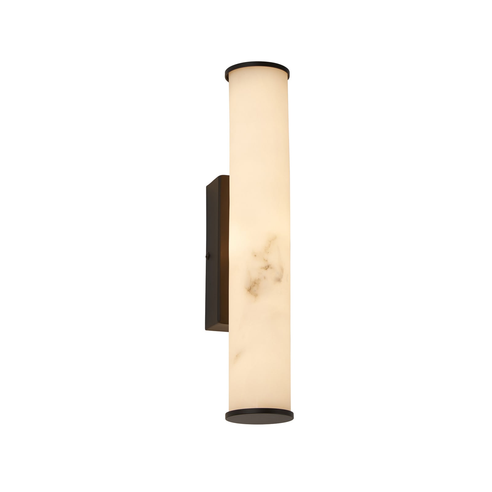 LED baderomsvegglampe Wales svart marmorert front