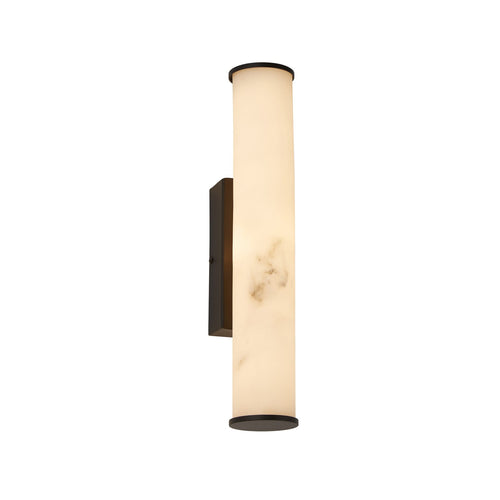 LED baderomsvegglampe Wales svart marmorert front