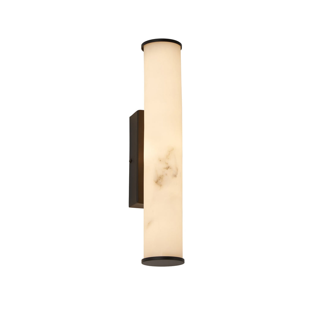 LED baderomsvegglampe Wales svart marmorert front