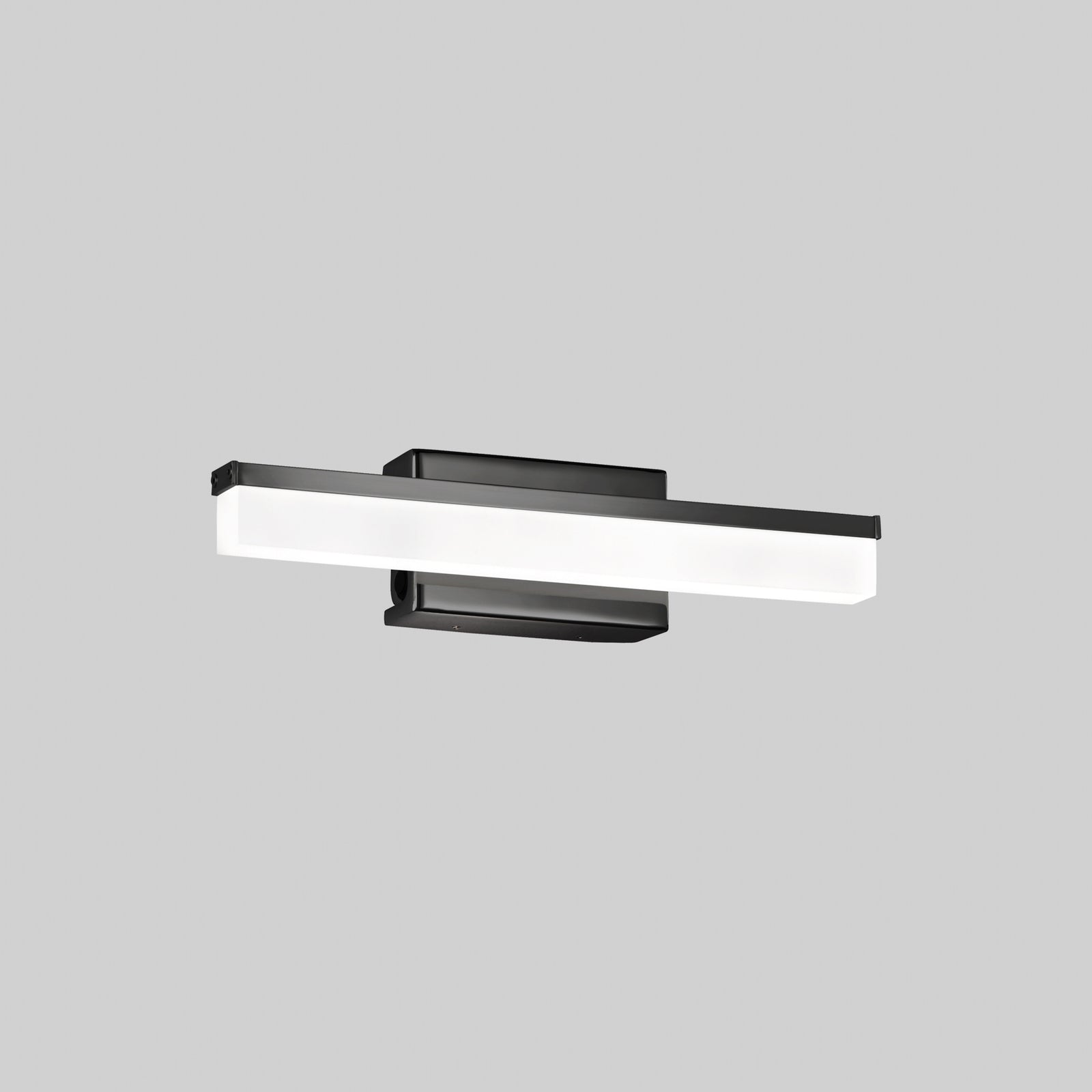 LED baderomsvegglampe Wide svart 30 cm IP44 nærbilde av lyskilde