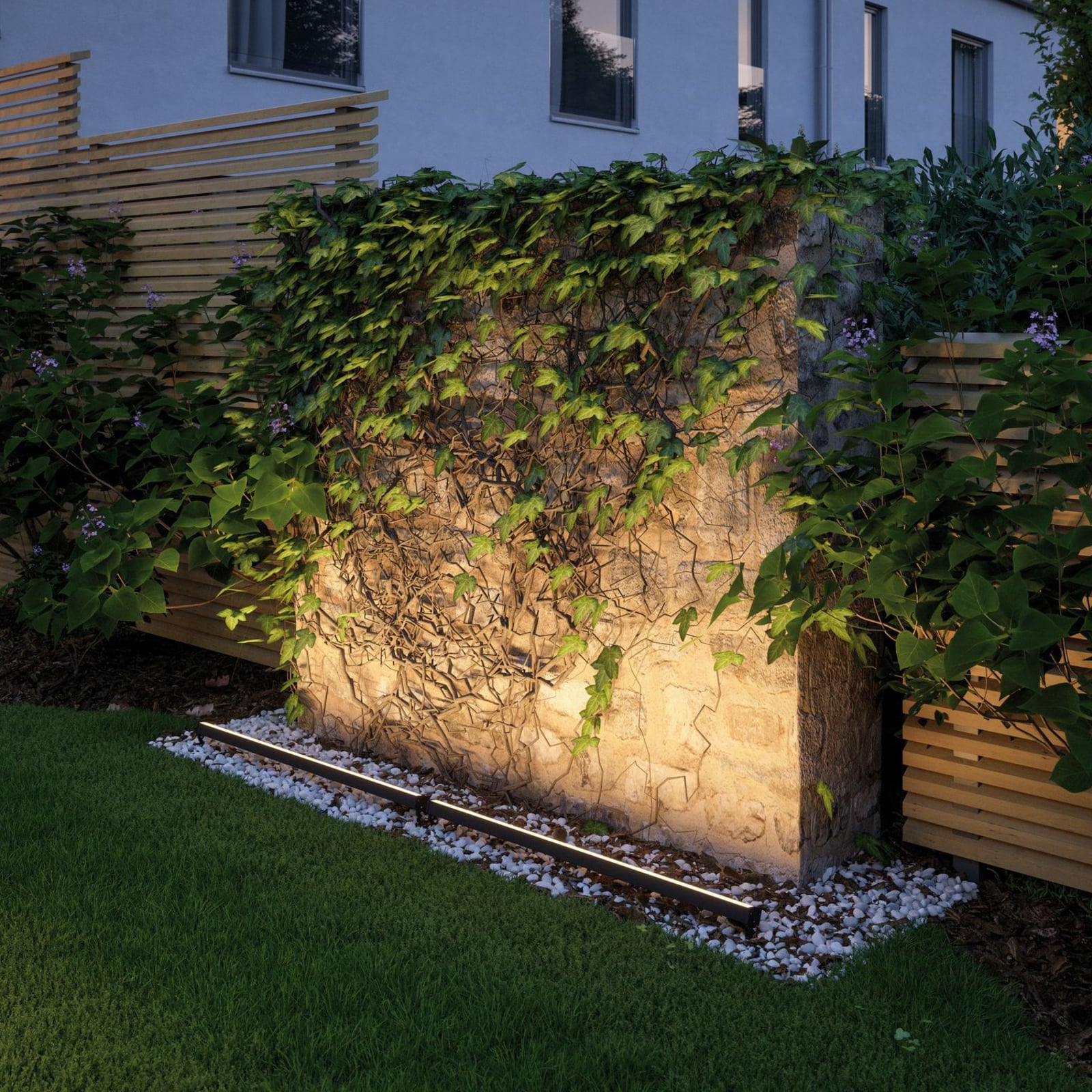 LED bakke-lyslist aluminium antrasitt 86 cm dimbar IP67 - Paulmann detalj