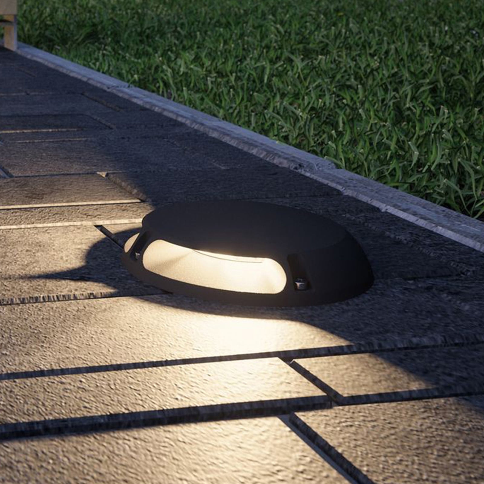 LED bakkelampe aluminium antrasitt Ø16 cm fra Paulmann forfra