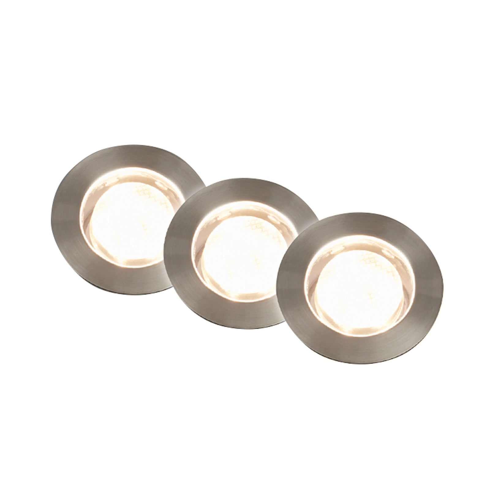 Montert LED bakkespot 3-pack rustfritt stål Ø4,5 cm IP67 12V - Briloner i hage