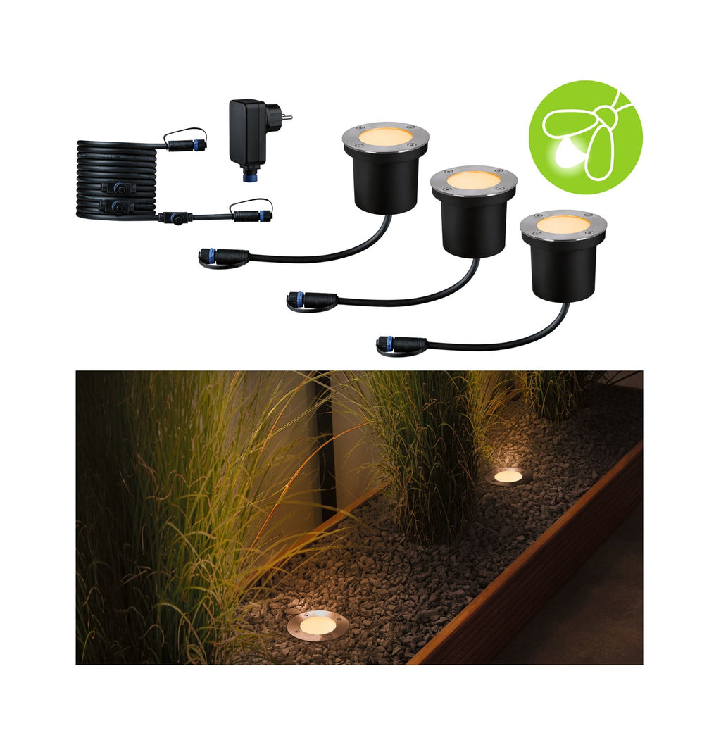 LED bakkespot 3-pack startsett 4,5W 2200K IP67 - front
