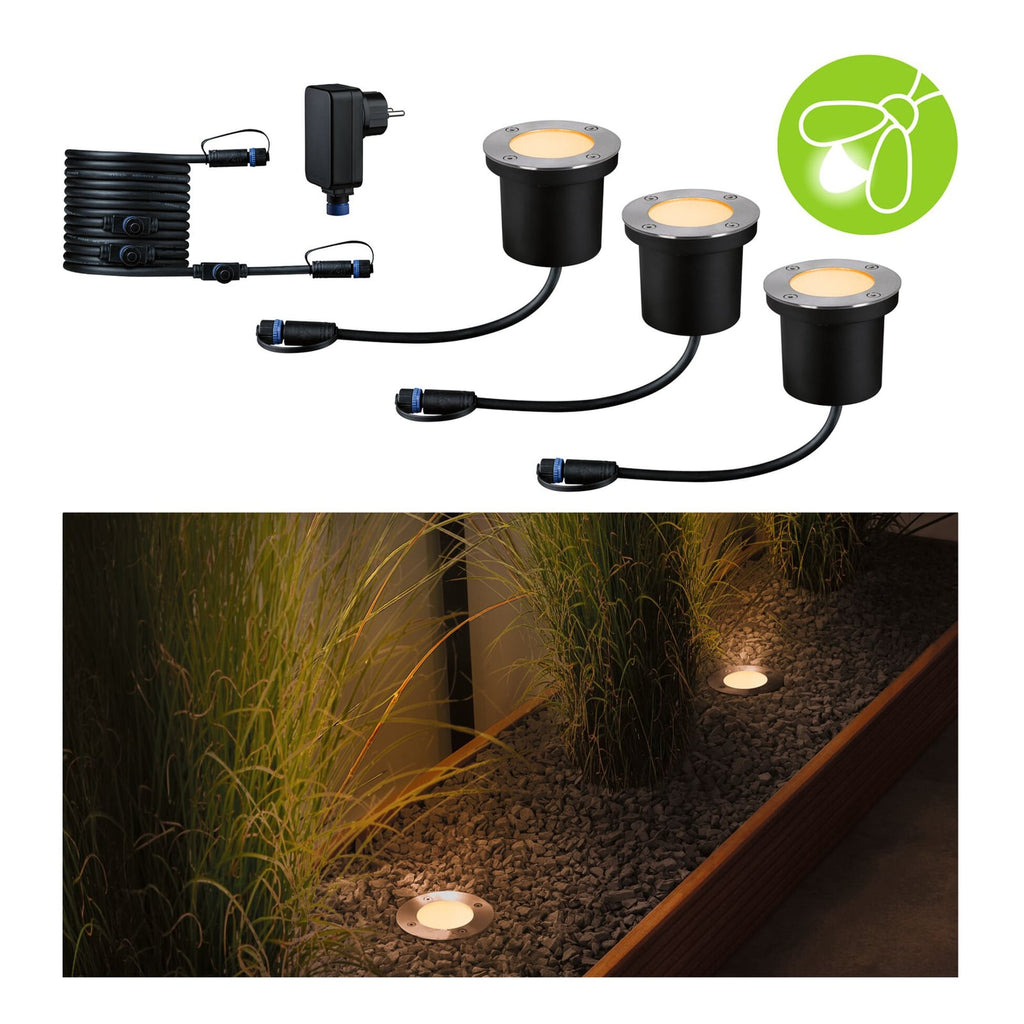 LED bakkespot 3-pack startsett 4,5W 2200K IP67 - nærbilde av lampe