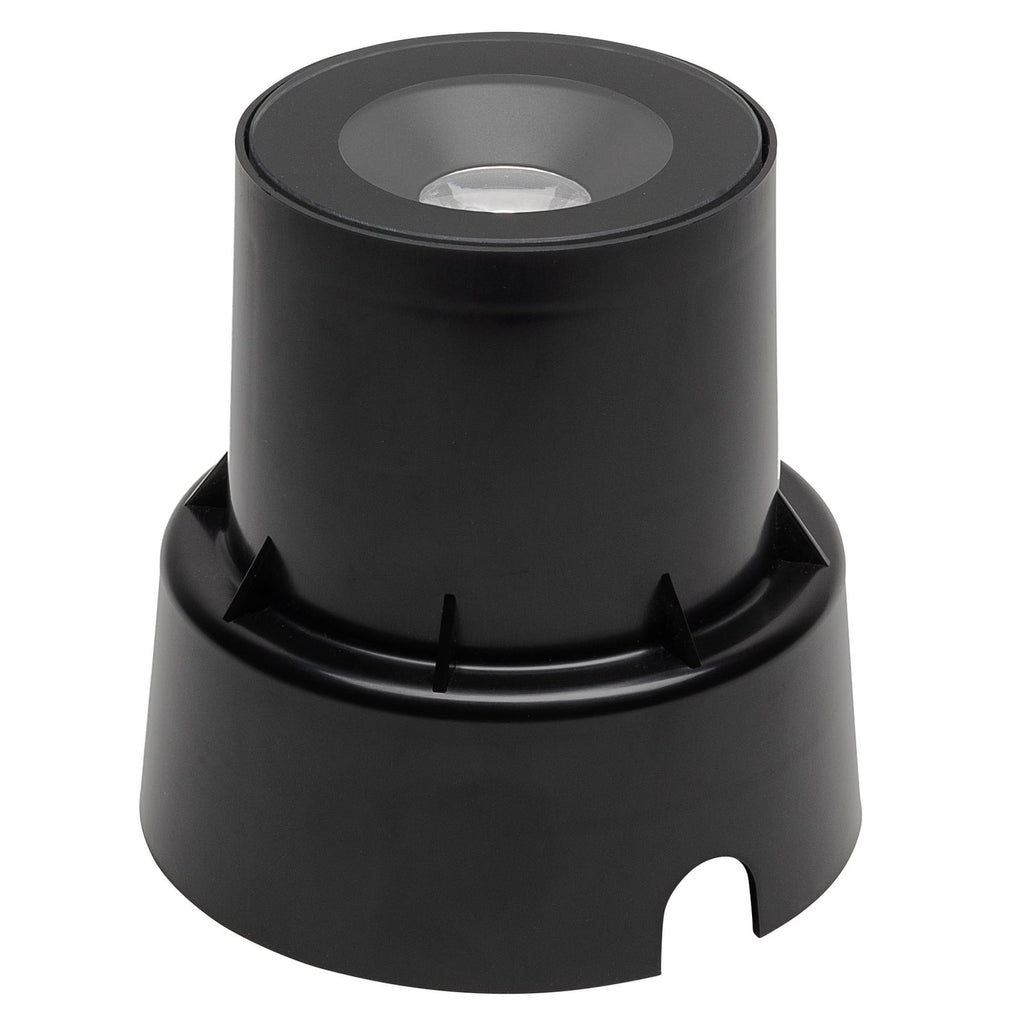 LED bakkespot 7876 svart Ø9,2 cm fra Konstsmide forfra