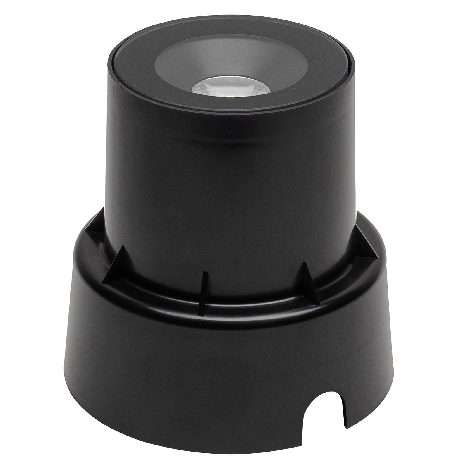 LED bakkespot 7876 svart Ø9,2 cm fra Konstsmide forfra