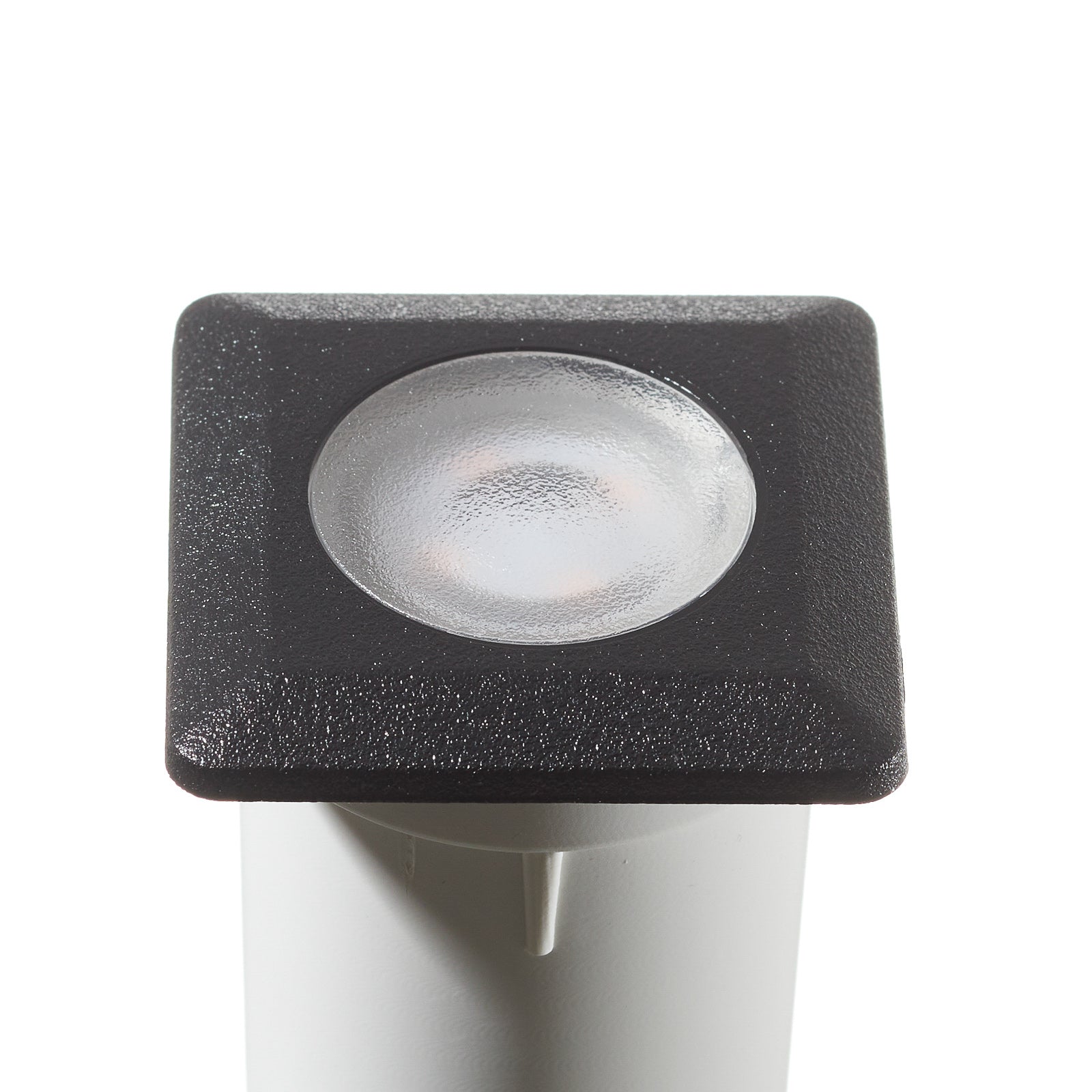 LED bakkespot Aldo firkantet svart/klar G9 IP67 bakside