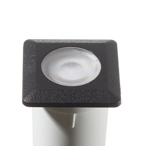 LED bakkespot Aldo firkantet svart/klar G9 IP67 bakside
