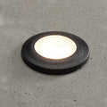 LED bakkespot Aldo rund svart/klar G9 IP67 forfra