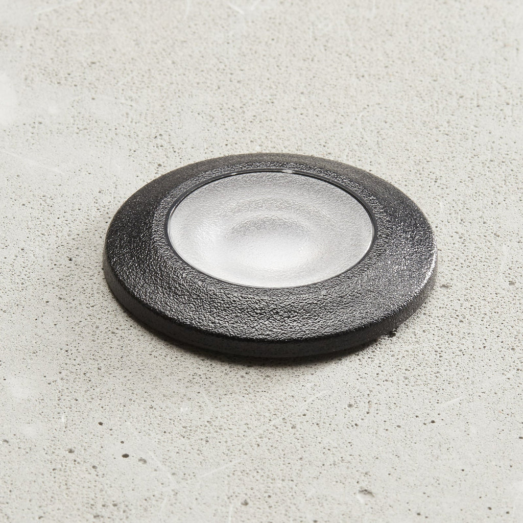 LED bakkespot Aldo rund svart/klar G9 IP67 bakside