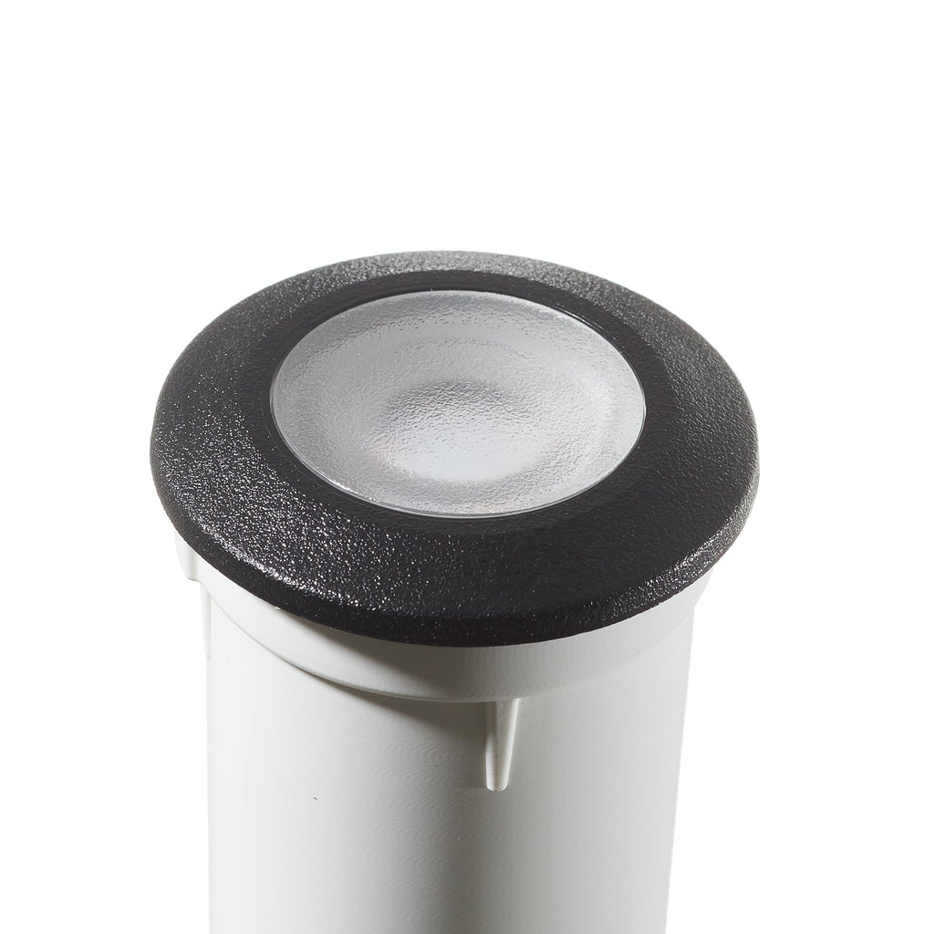 Montert LED bakkespot Aldo rund svart/klar G9 IP67 i gulv